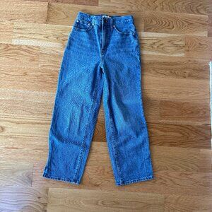 Madewell The Perfect Vintage Wide-Leg Crop Jean – Size 26 (Cresslow Wash)